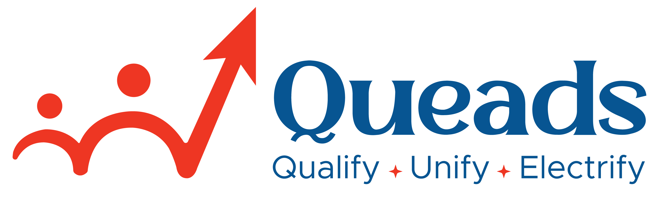 QueAds logo in full lenght